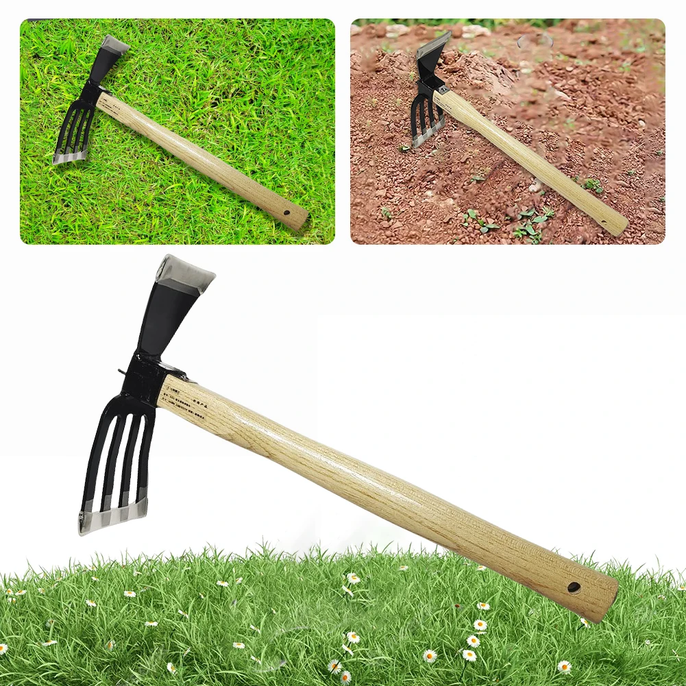 5-Claw Rake Garden Hand Rake Tool Garden Rake Cultivator Mini Hoe and Cultivator for Digging Weeding Gardening and Cultivating