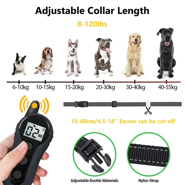 Vinsic Dog Training Collar,Waterproof Dog Shock Collar,1000