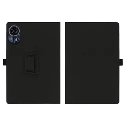 Premium Magnetic PU Leather Folio Stand with Fall Prevention for ODEA S11 (Black)