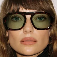 JNPCXI rétro carré lunettes de soleil femmes marque de mode Design dégradé nuances UV400 hommes Punk lunettes de soleil 1