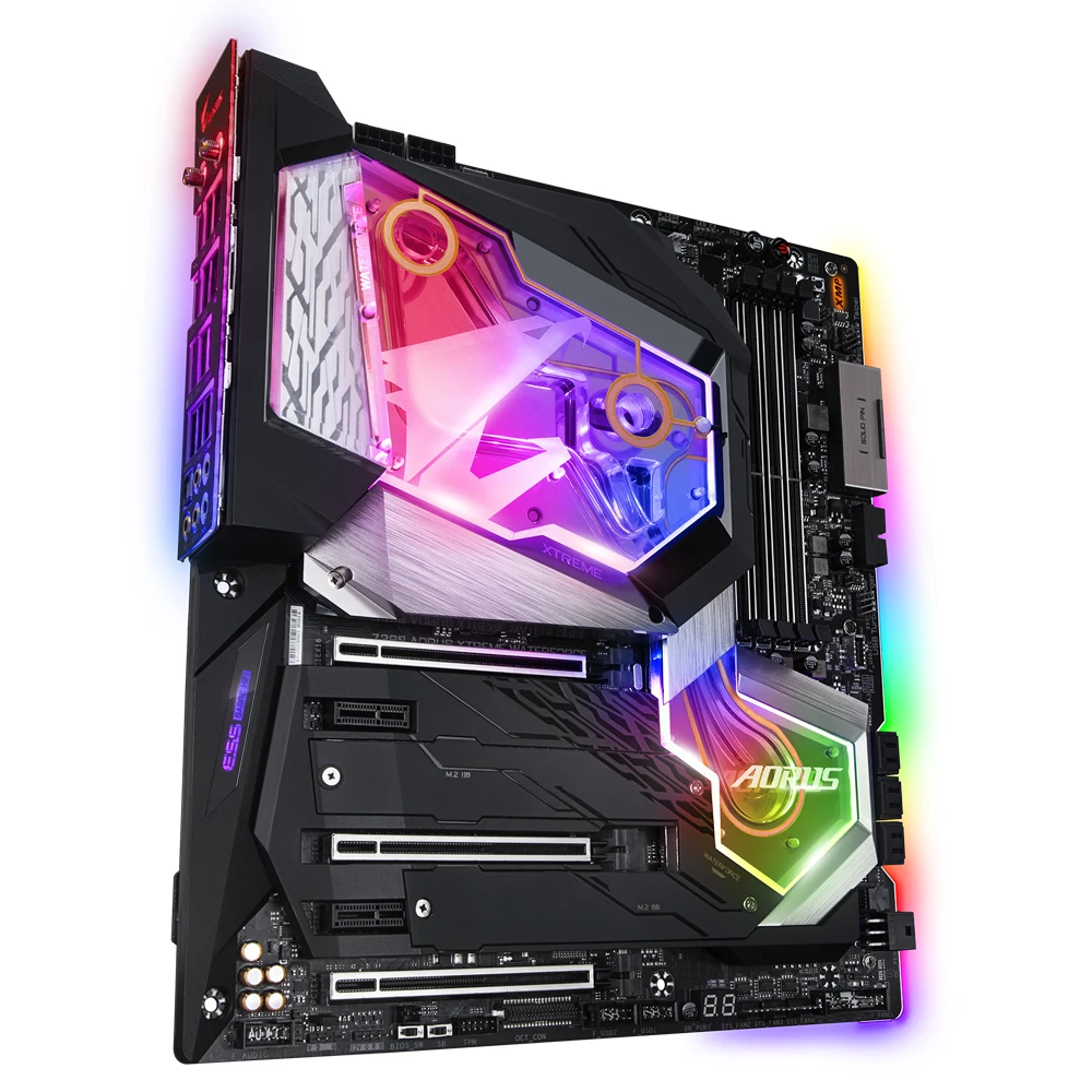 Z390 AORUS XTREME WATERFORCE 마더 보드 LGA1151 DDR4 128GB E-ATX