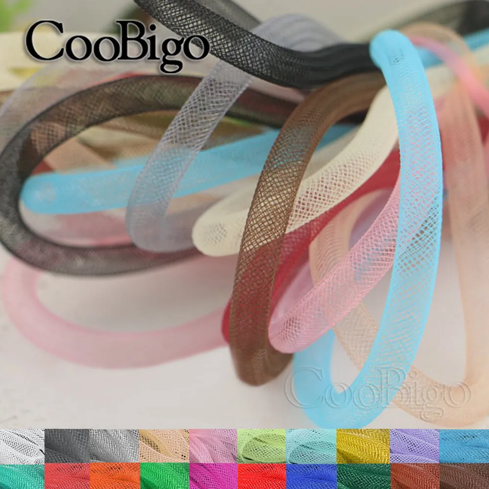 Mesh Tubular Crinoline Tube Crin Horsehair Braid Tubing Cord Fabric for Jewelry Making Metallic Cyberlox Decor DIY Craft Supply 8mm jewelry making supplies