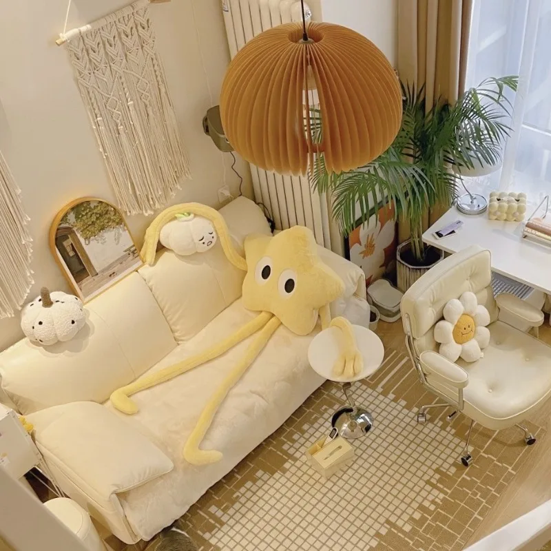 160cm Giant Long-legged Star Plush Pillow Cute Pink Flower Sofa Stuffed Cushion Birthday Gift 4