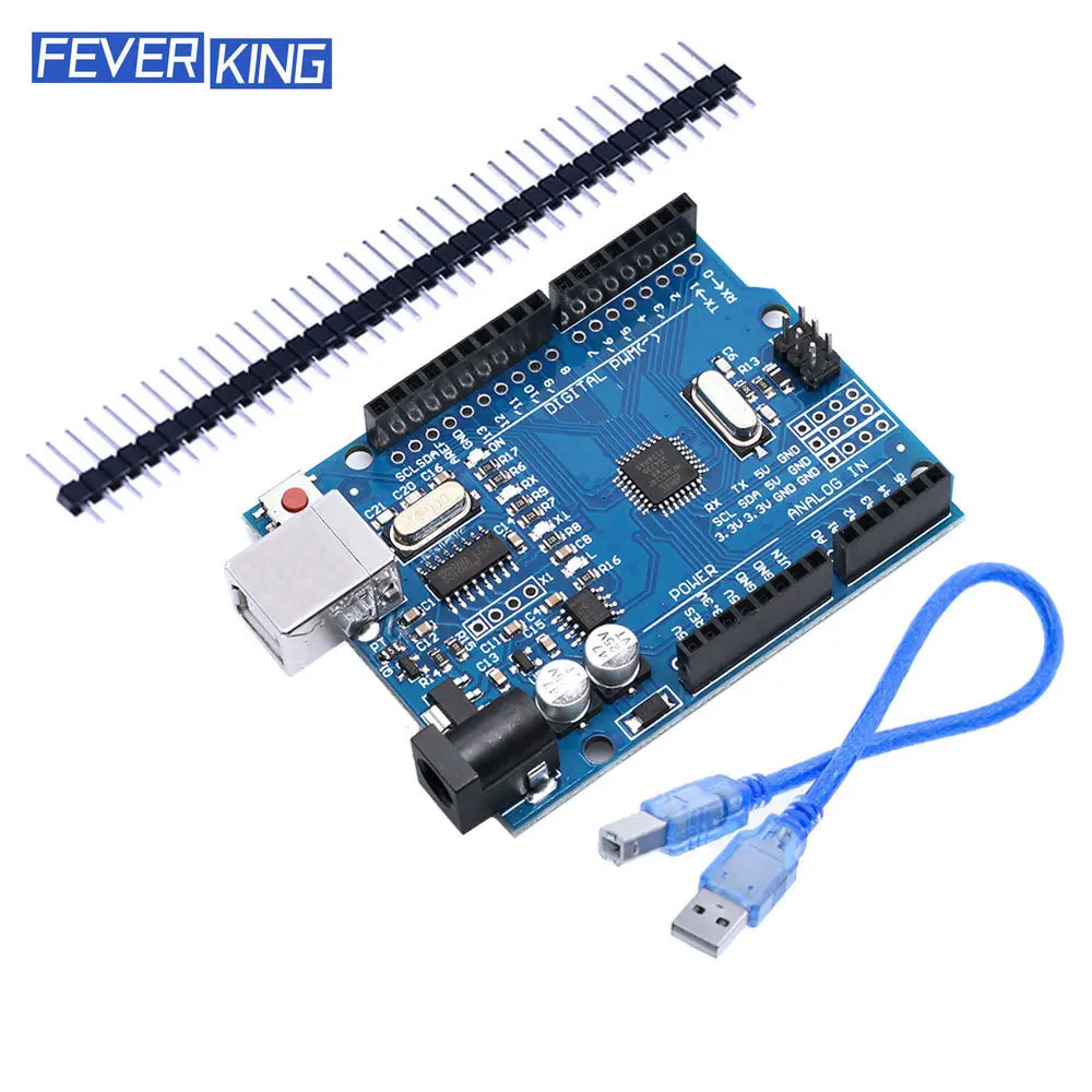 

High Quality One Set R3 CH340G+MEGA328P Chip 16Mhz for UNO R3 Development Board + USB CABLE