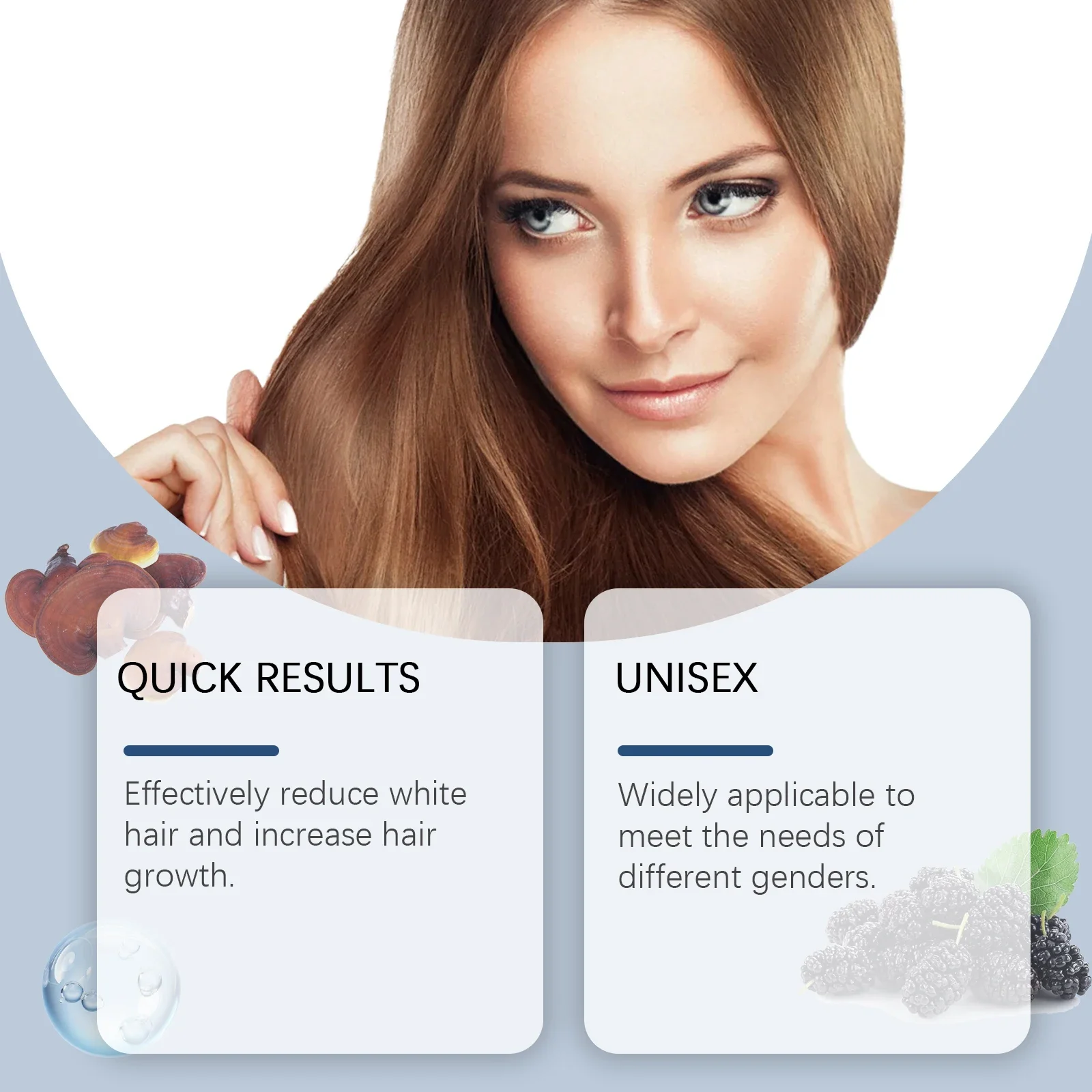 Natural Color Repair & Nourishing Hair Serum for Men and Women – Anti-Gray Care