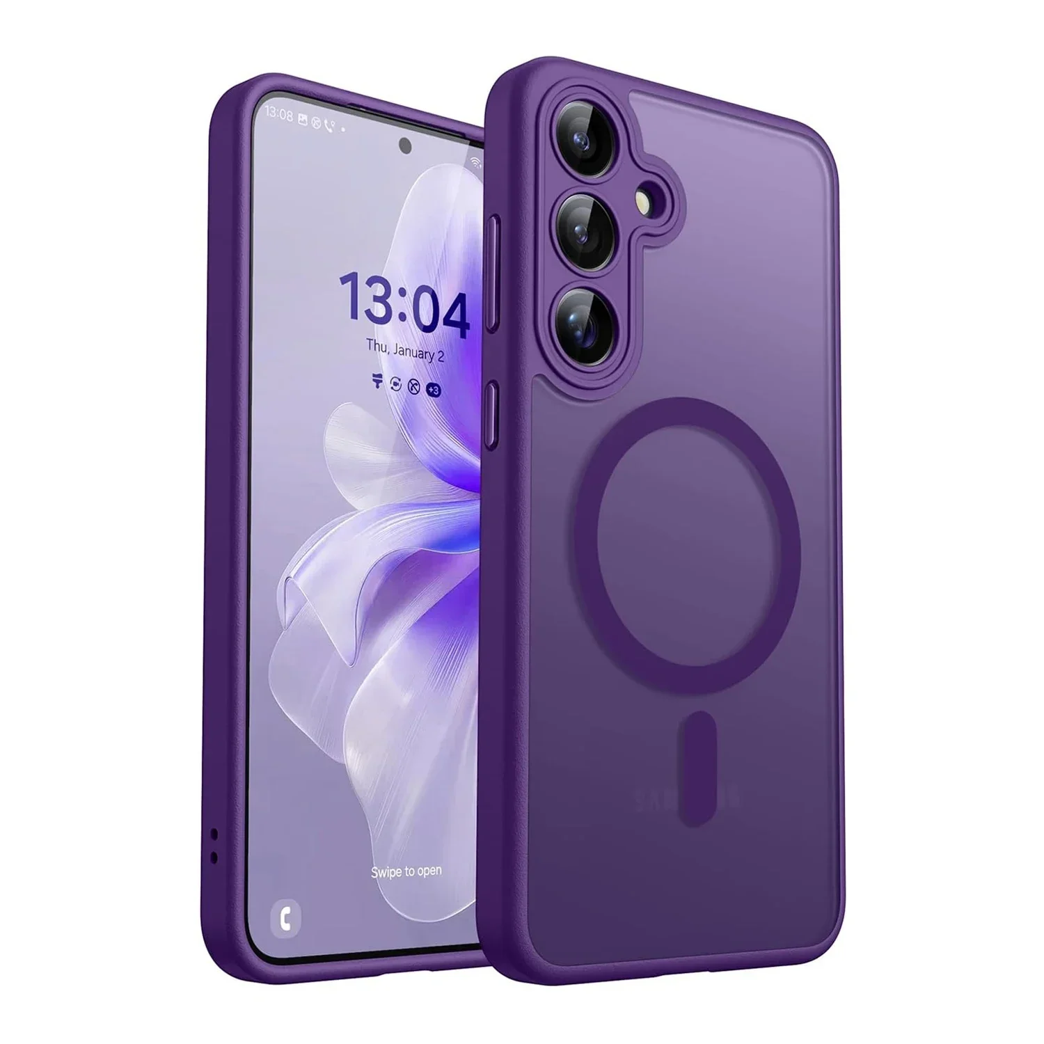 Luxury Matte Translucent Shockproof Magnetic Phone Case – Magsafe Compatible Cover