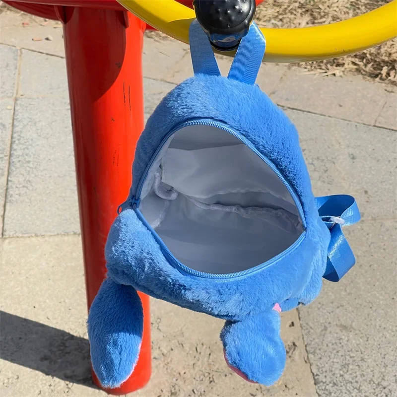 Stitch Children's Backpack Boys Girls Anime Kawaii Cartoon Disney Stitch New Plush Backpack Cartoon Fashion Women's Backpack 3