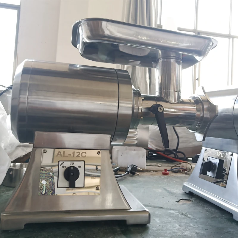 110/220V Stainless Steel Blade Meat Mincer Electric Aluminum Industrial Meat Processing Machine With Factory Price AL-12/22C 6