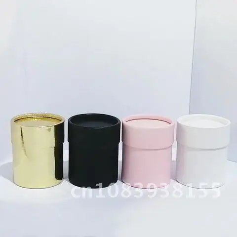 

Paper Flower Arrangement Box With Lid New Bucket Florist Bouquet Boxes Barrel Gift Packing for Valentine's Day Wedding Party