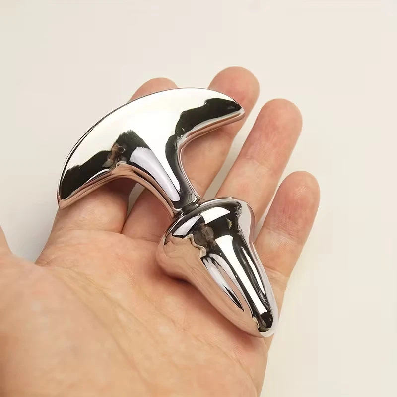 Metal Anal Trainer,Jeweled Ass Anus Butt Plug,Wide Bulb Prostate Massage,Analplug Buttplug,Sex Toys for Men Women
