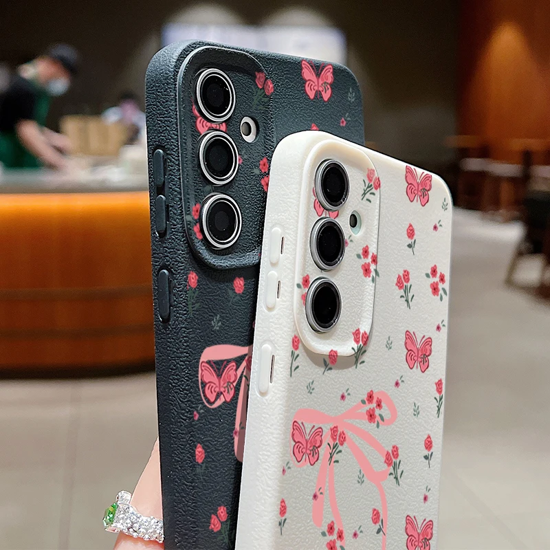Bowknot Flowers Protective Phone Case