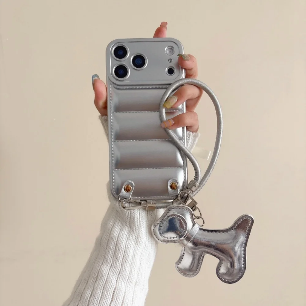 غلاف حماية جلد PU بتصميم كرتوني مع حبل يد لهواتف i...