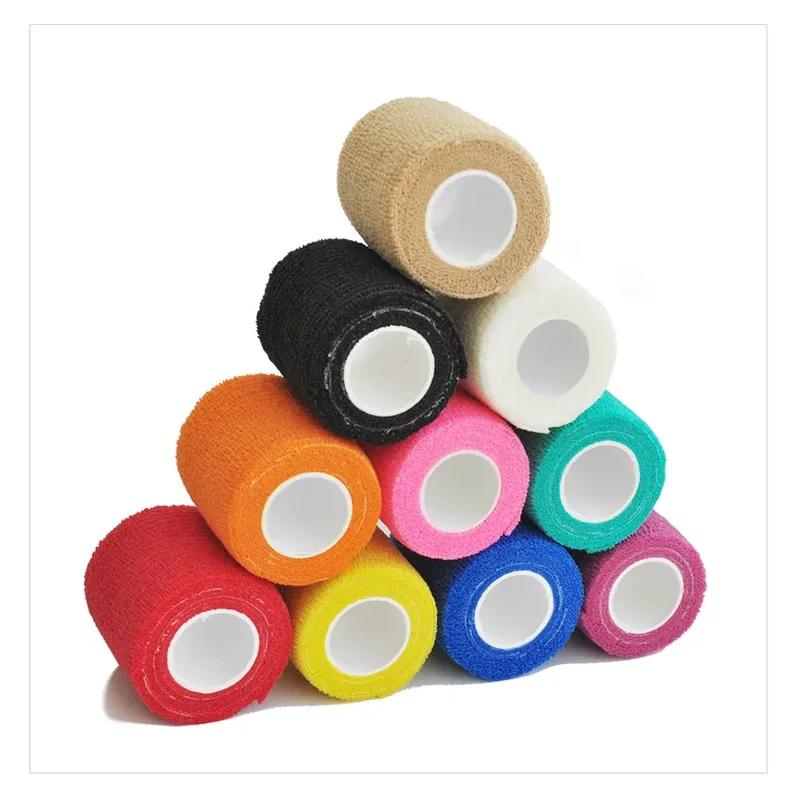 1/12Roll Self Adhesive First Aid Skin Tape Elastic Patch for Sports First Aid Wound Plasters Tape