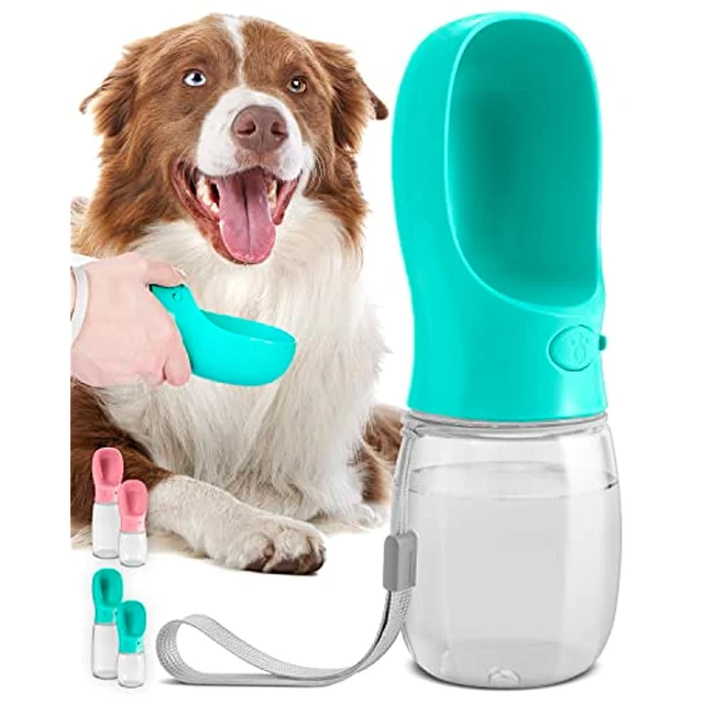 Bouteille d'eau de voyage pour chien avec distributeur, bol à boire pour la  marche en plein air, 350ml - AliExpress