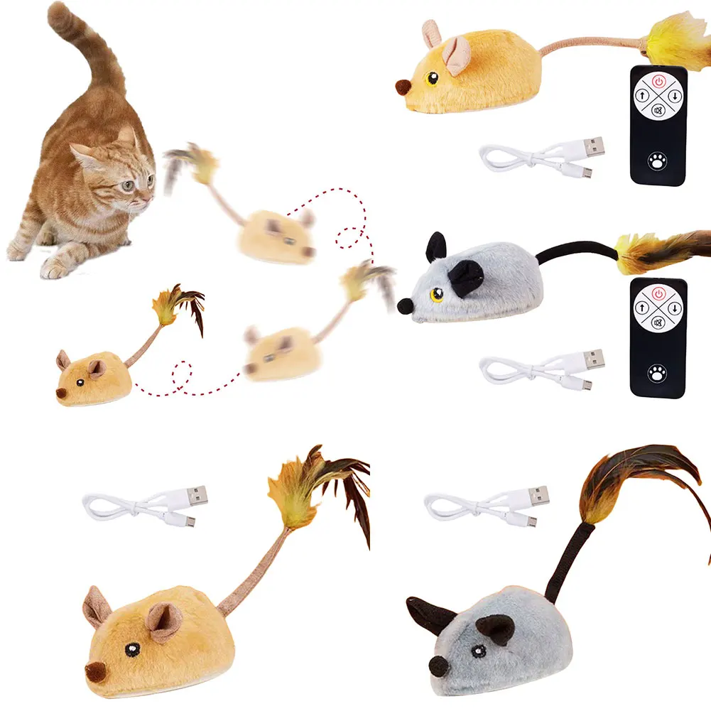 Electronic Interactive Moving Mouse Toy