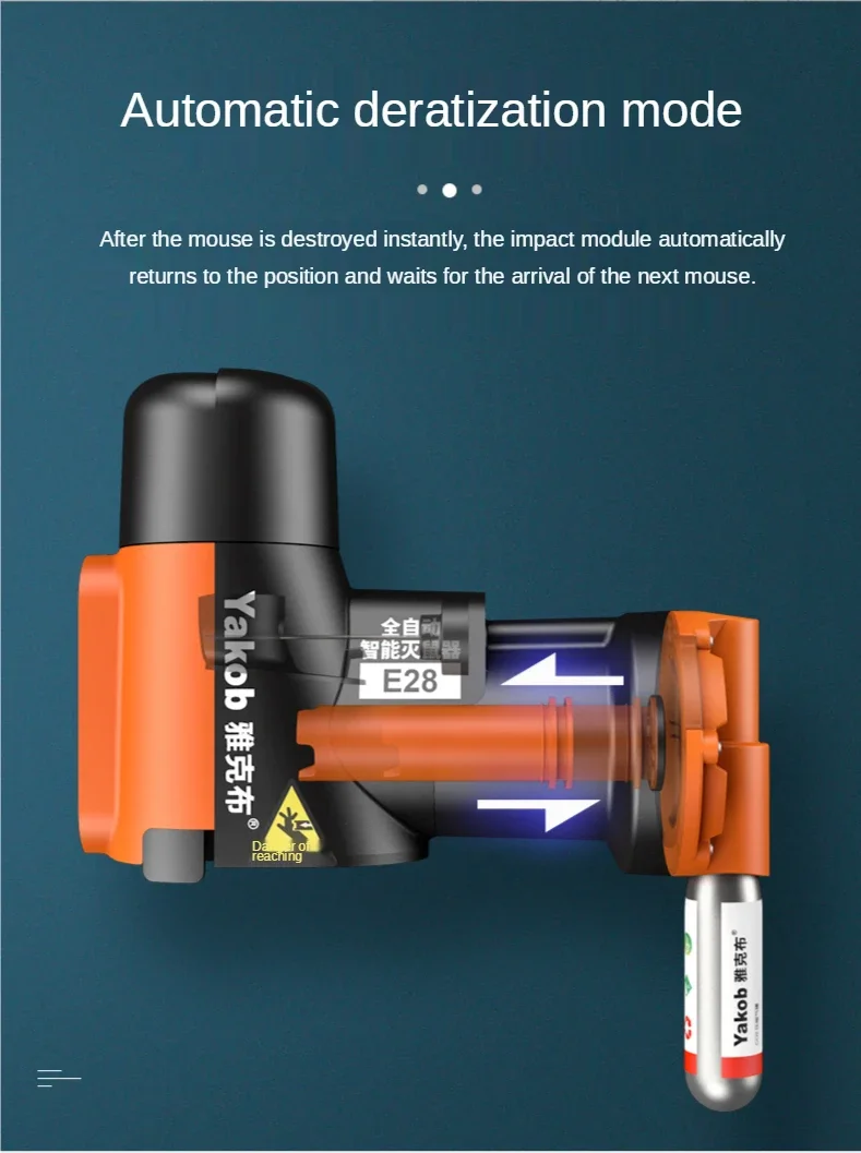 Description Picture 6 of itemA24 CO2 Non-Toxic Rat and Mouse Trap Kit Newest Portable Easy Multi-catch Trap Machine Auto Reset Rodent Killing Machine