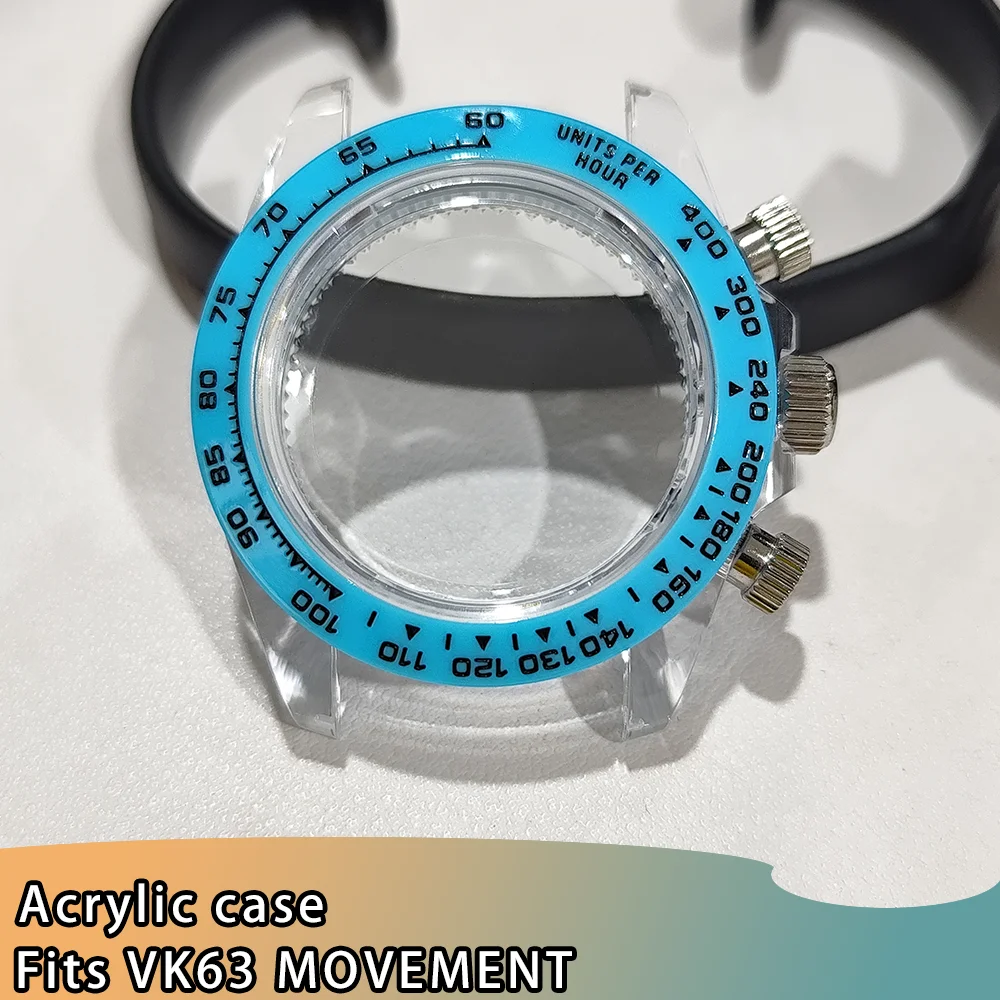Acrylic Transparent Watch Case and Band Set - 39.5MM