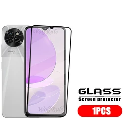 Full Cover 9H Tempered Glass Screen Protector with Edge - to - Edge Protection for Itel S23 (1 Front Glass)