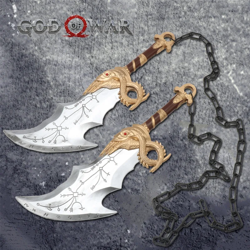 Cosplay Sword Cosplay Prop Cosplay Toy God of War Swords Kratos Blades of Chaos High Density Foam Sword Katana 45cm 1:1 Scale