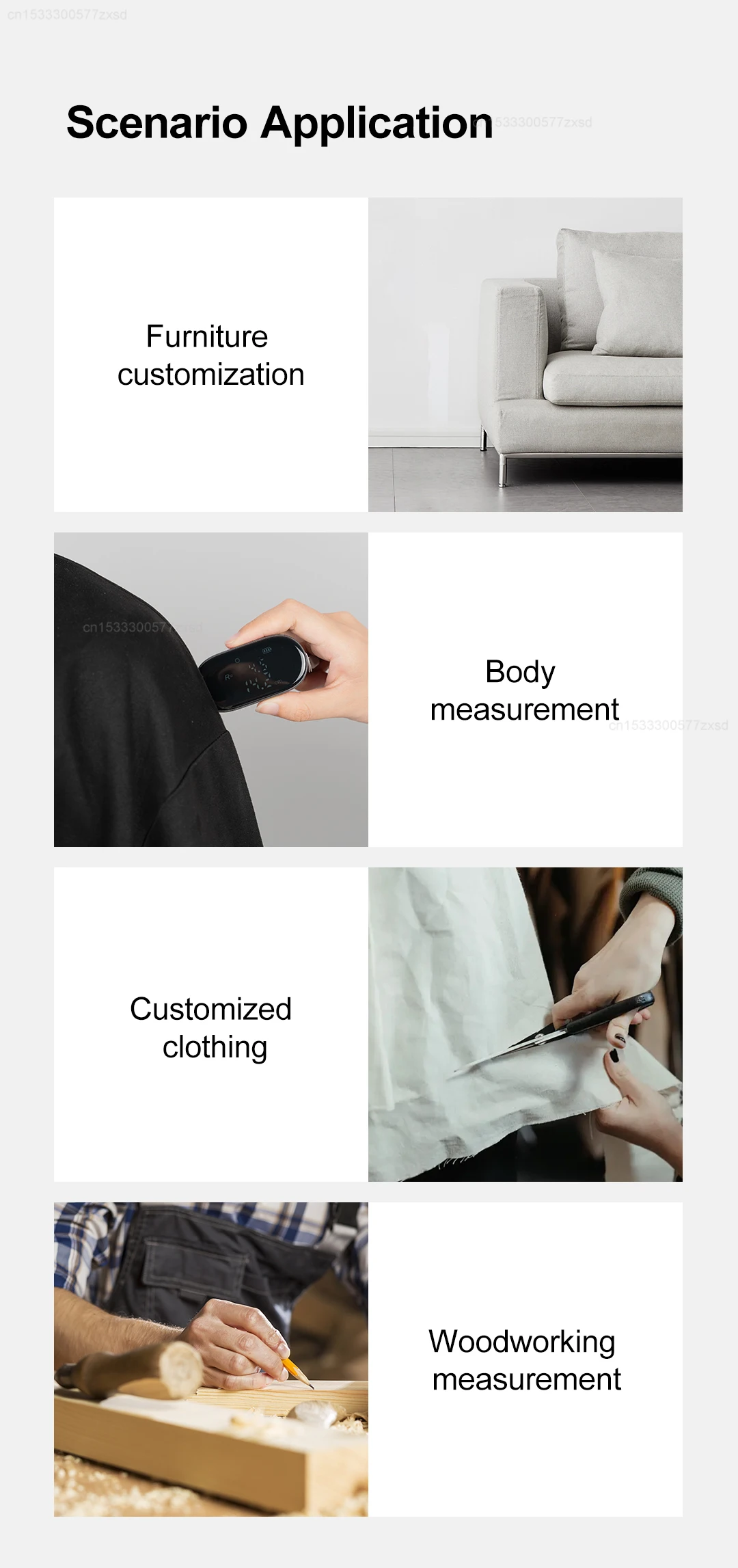 Xiaomi DUKA ATuMan Q2 Mini Electronic Ruler Digital Wheel Tape Measure description image 11