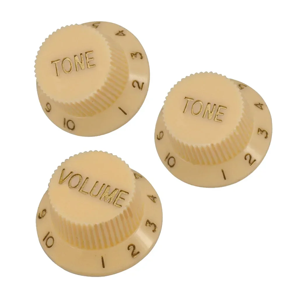 Lot De 4 Boutons De Volume Et Tonalité Pour Guitare Électrique - Or - Diamètre 25 Mm - Trou 6 Mm - Compatible LP