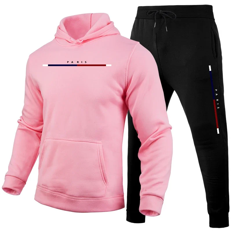 Autumn Winter Mens Sportswear Hooded Pullover Outfits