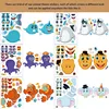 Make A Face Stickers for Kids DIY Make Your Own Christmas Trees Safaris Sea Fantasy Animals Puzzle Stickers Boys Girls Gifts Toy 2