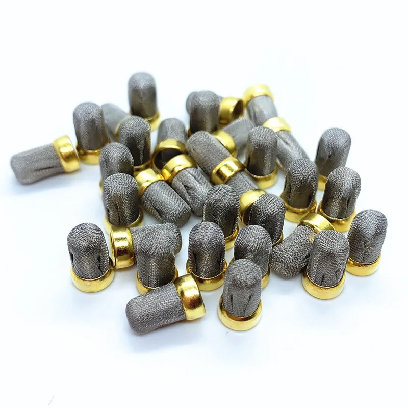 100pieces Fuel Injector Metal Filter Micro Filter 10.3*6.08*3mm for Fuel Injector Repair Kits (AY-F509B) fuel injector repair kit