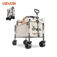 VEVOR 550 lb Heavy-Duty Folding Wagon & Bench for Adventurers