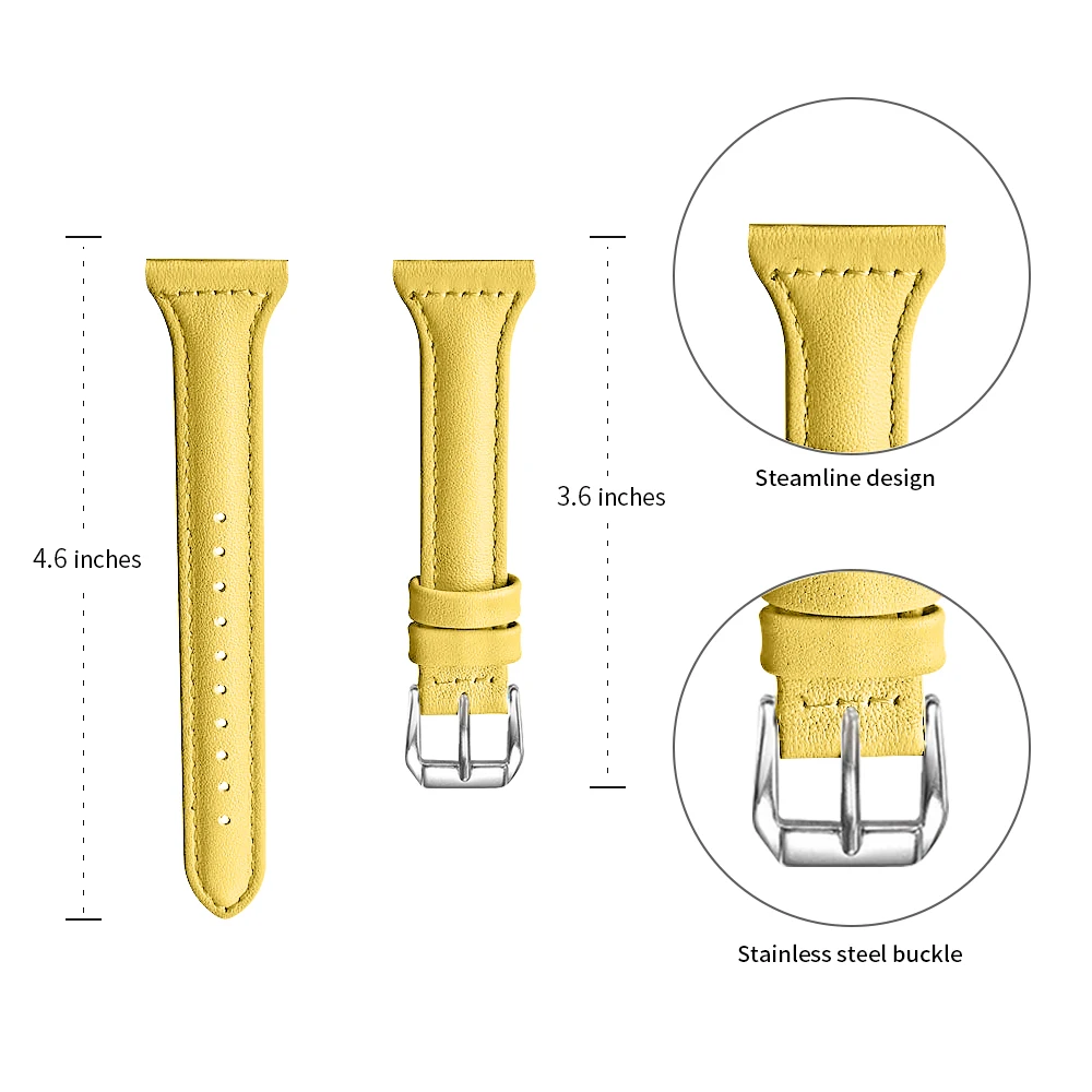 Premium Leather Replacement Bracelet Band