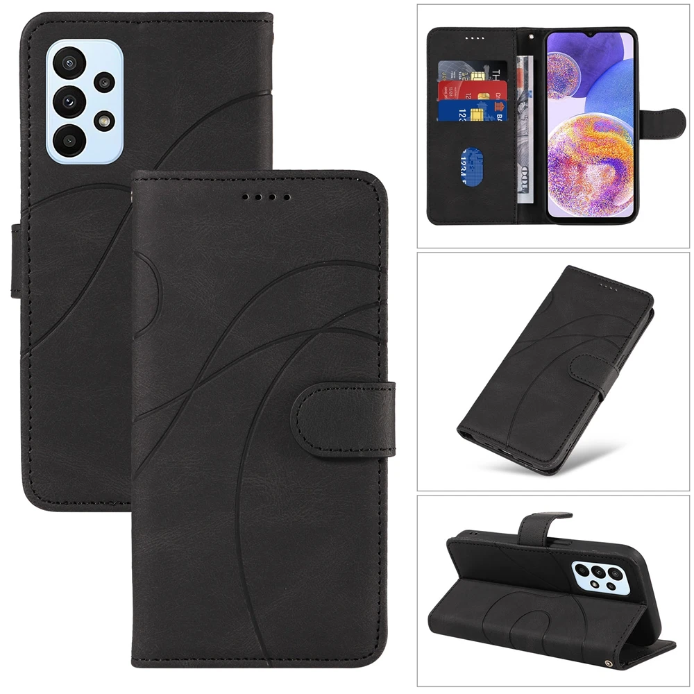 Premium Magnetic Leather Wallet Phone Case - 5G Compatible Cover