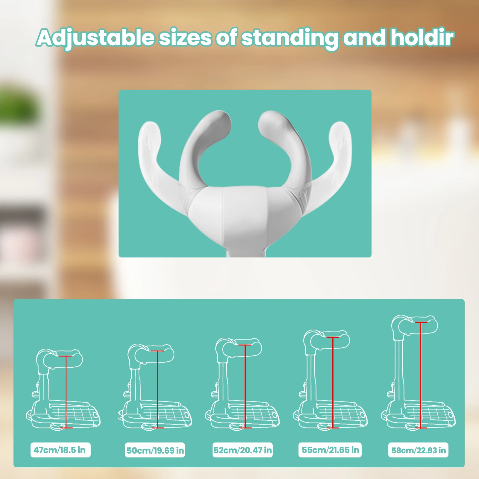 Adjustable Baby Bath Stand with Armrest
