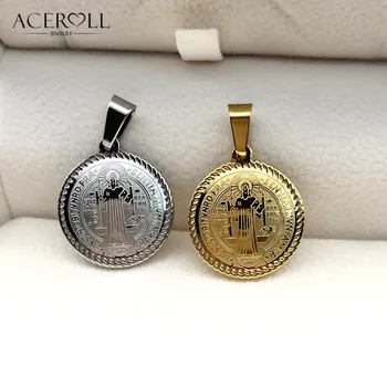 Saint Benedict Stainless Pendant 1