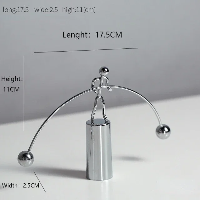 Pendolo Di Newton Con 5 Sfere In Metallo, Base In Legno E Specchio, Culla Di Newton Per Scrivania, Gioco Educativo Di Fisica, Regalo Antistress Per Ufficio - 4