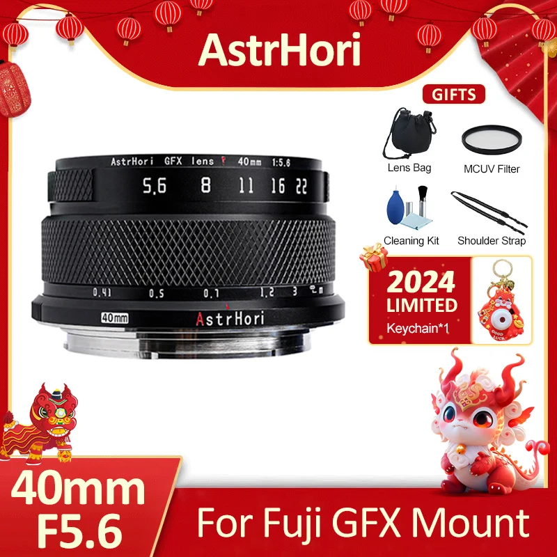 Astrhori 40Mm F5.6 Obiettivo Principale Manuale Di Medio Formato Per Fotocamera Fujifilm Gfx Mount Gfx 50Sii Gfx100 Gfx100 Ir Ver Gfx 50S Gfx 50R