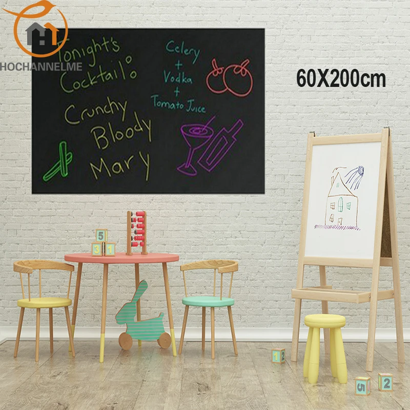 Wall Stickers for Kids Rooms Children Blackboard Stickers Children Drawing Toy Vinyl Chalkboard 60*200CM - 2