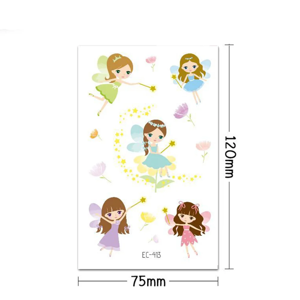 Enchanting Fairy Temporary Tattoos for Girls - 12 Sheets of Whimsical Forest and Garden Designs