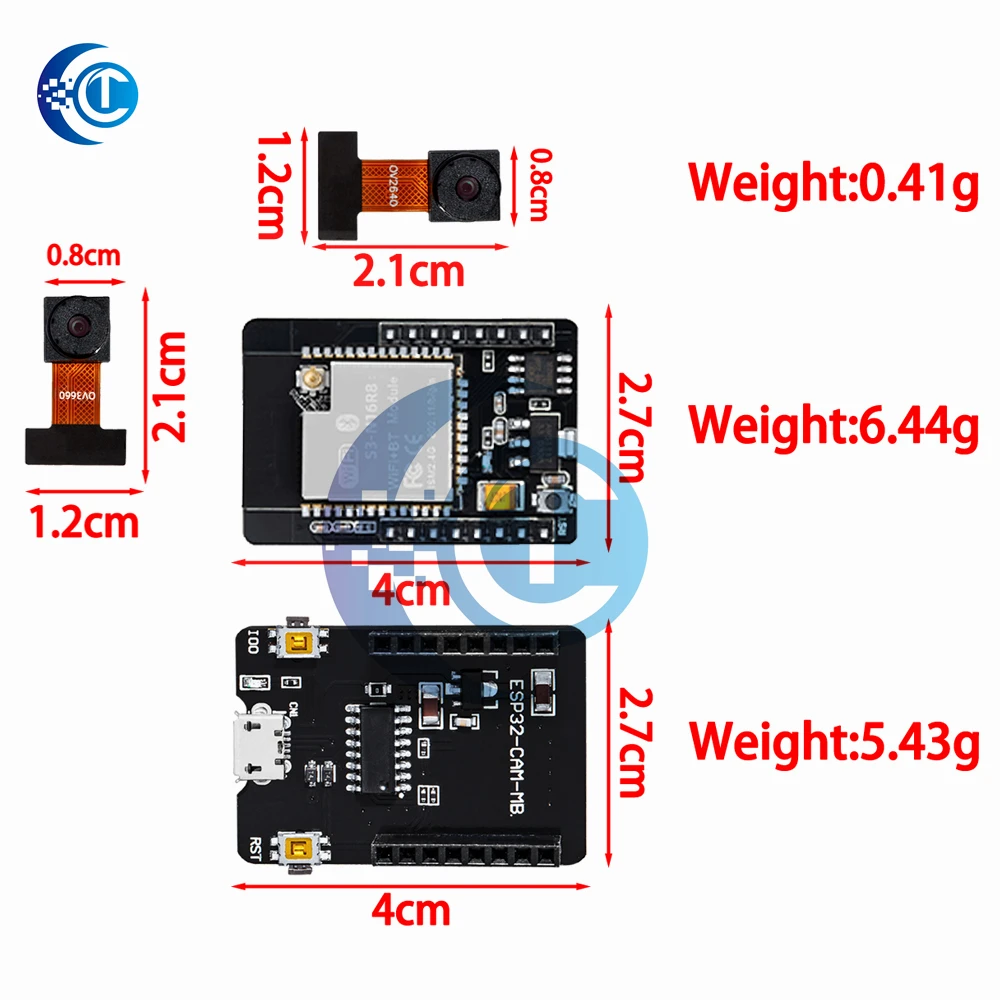 รูปสินค้า บอร์ดพัฒนา ESP32-S3 WiFi + Bluetooth กล้อง OV2640/OV3660