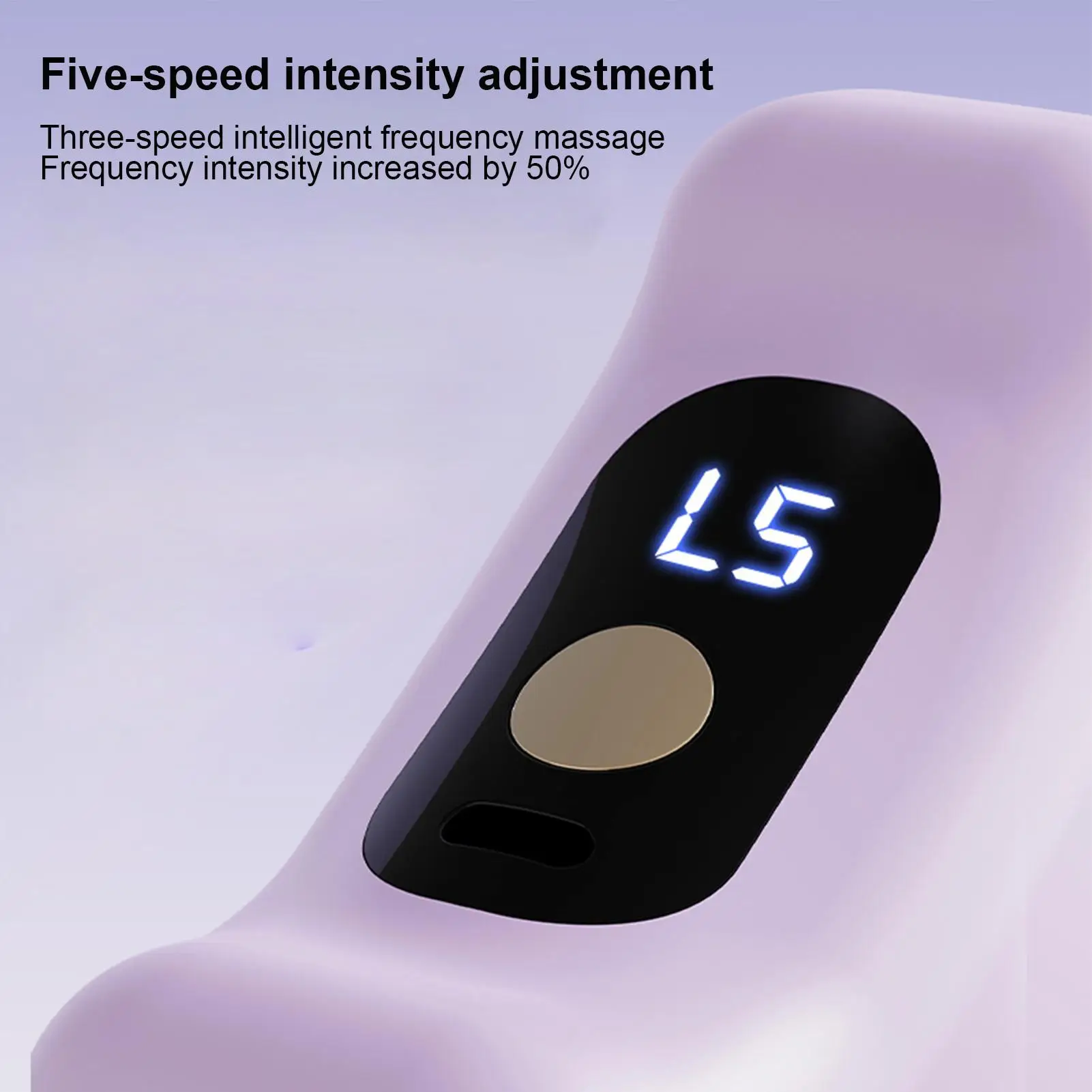 Full Body Fascia Ring 5-Speed Fascia Impact Silicone Ring Type-C Rechargeable Ergonomic Fascia Massager with Adjustable Belt