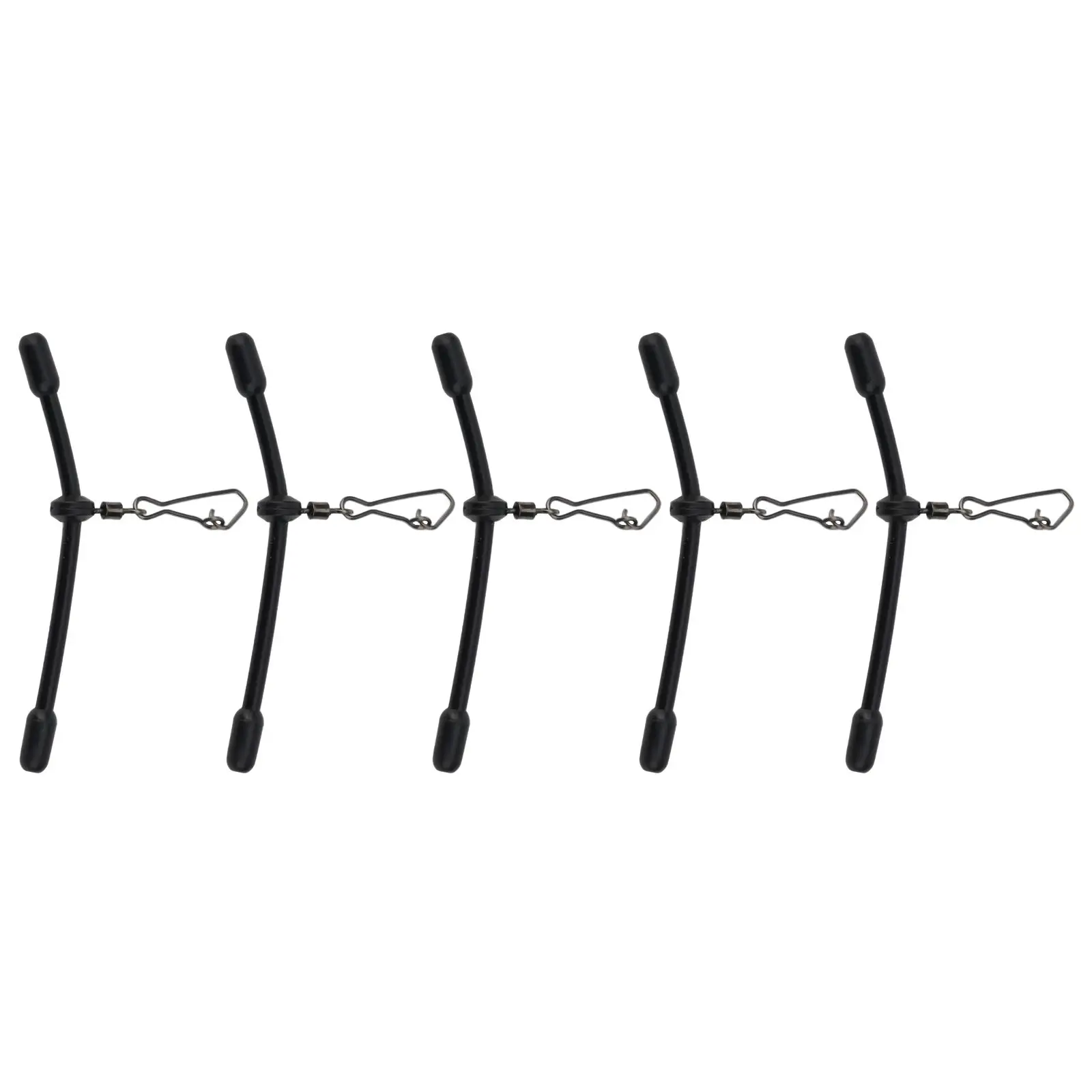 5 Stück Angeln Anti-Feeder Boom Spacer mit Druckknöpfen Balance Connector Tackle Rolling Swivel Snaps Balance Connector – Detail 11
