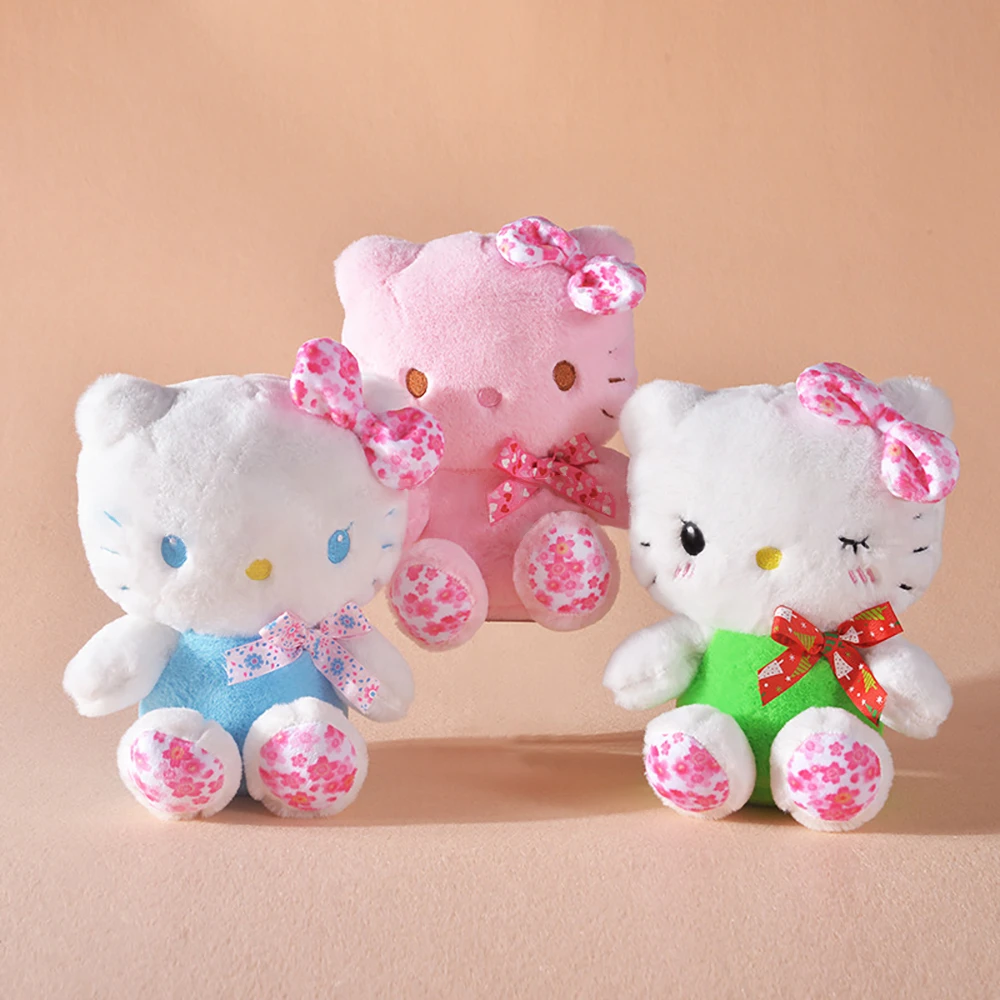 Sanrio Hello Kitty Plush Toy Kawaii Sakura Kt Cat Stuffed Doll Cute