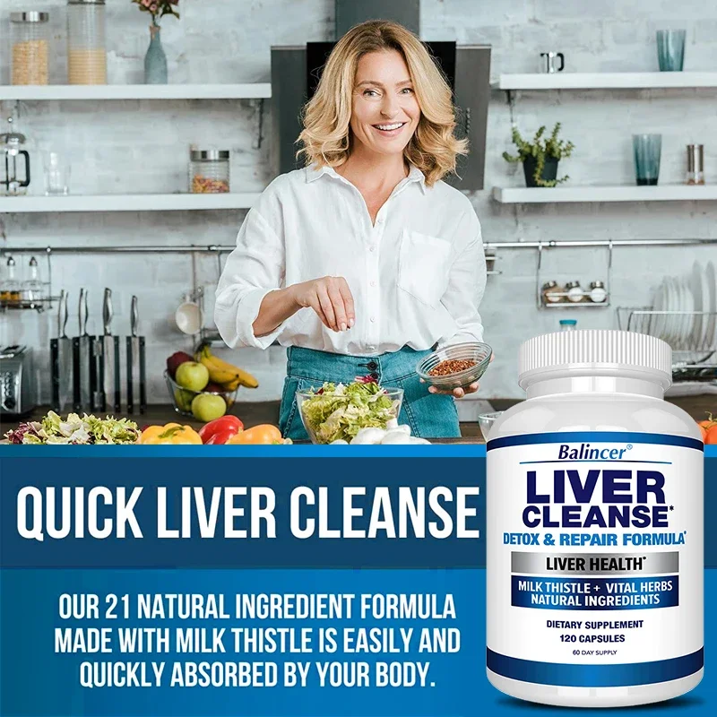 Organic Milk Thistle Extract Capsules Liver Health Detox Repair Support Liver Function Non-GMO Vegetarian