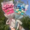 Cartoon Anime KT Cat Stitch Halloween Jack Skellington Plush Dolls Flower Bouquets Graduation Birthday Christmas Valentine Gifts 5