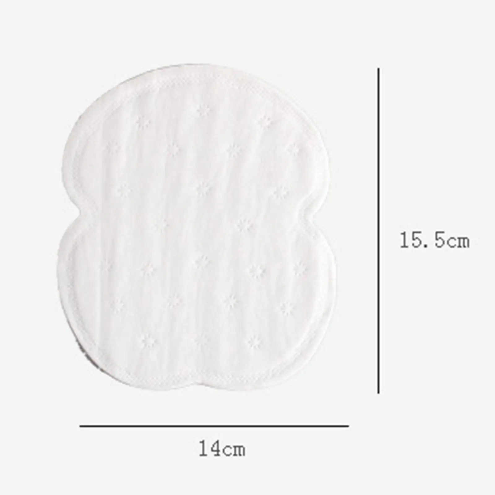 100x Disposable Underarm Sweat Pads White Comfortable Breathable Summer Clothing Underarm Shields Pads for Woman Girls Ladies