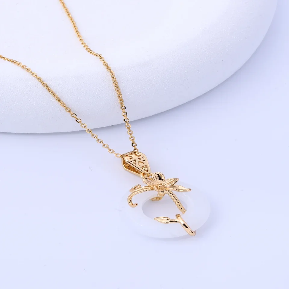 Korean Copper Plated Pearl Lucky Grass Pendant
