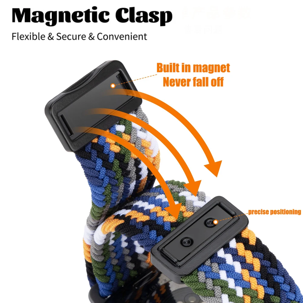 Premium Magnetic Buckle Nylon Strap in 20-22mm Size