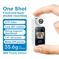 2.7K Mini Wifi Action Camera Dash Action Moto Professional Cat 1080P Small Motorcycle Cycling Video Bodycams 180° Twist Lens Cam 1