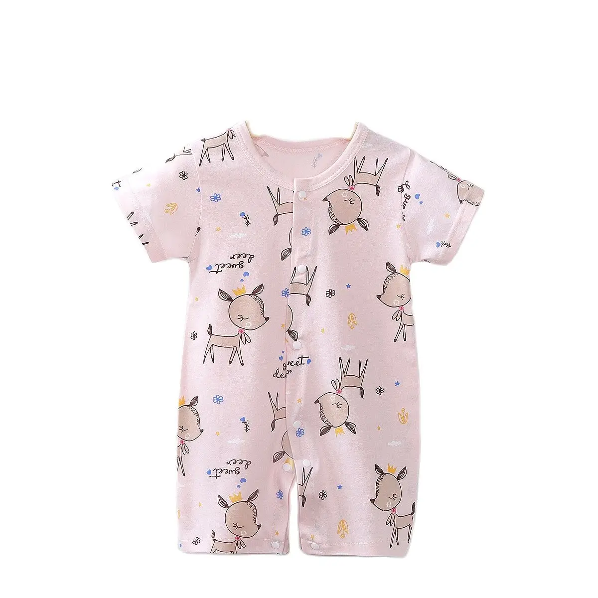 New Baby Newborn Romper Short-Sleeved Thin Romper baby wrapping clothes Jumpsuit baby girl romper 5