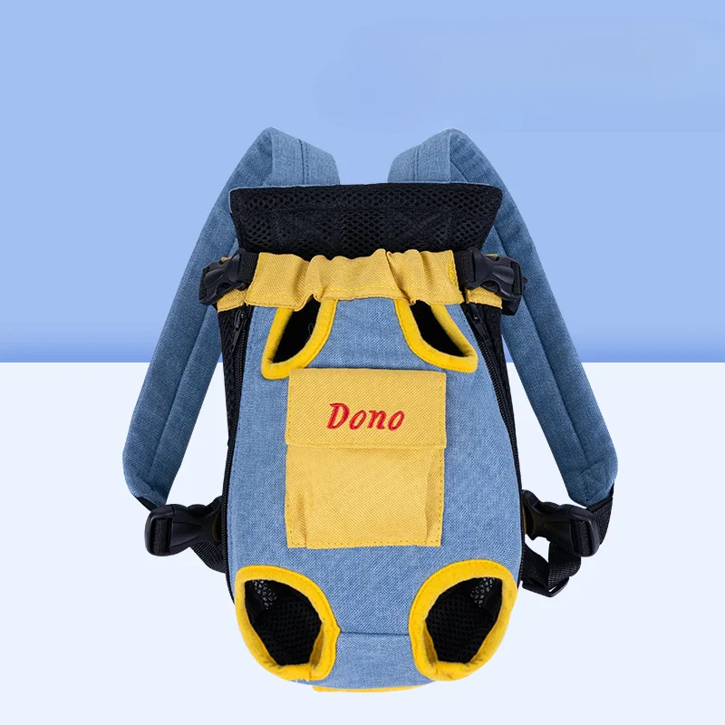 Pet Bag Dog Bag Portable Travel Backpack Outing Cat Mesh Chest Four-legged Backpack