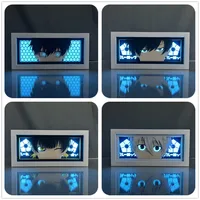 Anime Light Box Blue Lock Yoichi Isagi for Bedroom Decor Lightbox Paper Cut Birthday Gift Blue Lock Meguru Bachira Table Lamps 1
